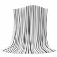 thumbnail image 6 of Black Blanket Soft Cozy Warm Throw Blanket for Couch, Plush Fuzzy Flannel Fleece Blankets for Sofa, Abstract Lines Gradient Minimalist Modern Texture Bed Blankets Lightweight Gifts for Women, 30"x40", 6 of 9