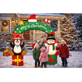 thumbnail image 4 of Firstness 8ft Christmas Inflatables Archway Snowman Penguin Blow ups Xmas Decor with LED Light for Outdoor Decoration, 4 of 5