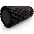 thumbnail image 3 of 321 STRONG Medium Density Massaging Foam Roller for Myofascial Self Release and Deep Tissue Massage - Black, 3 of 9