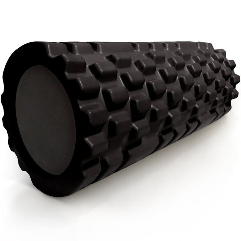 Reodoeer Foam Roller Black 黒 321 STRONG Medium Density Foam Roller, Myofascial Release, Deep
