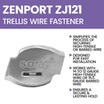 thumbnail image 4 of Zenport ZJ121 Agri-Lock Trellis Wire Fastener, Medium - 50 Pack, 4 of 5