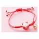 thumbnail image 5 of Pulsera trenzada de gato tejida a mano para amigos y niños (roja), 5 of 6