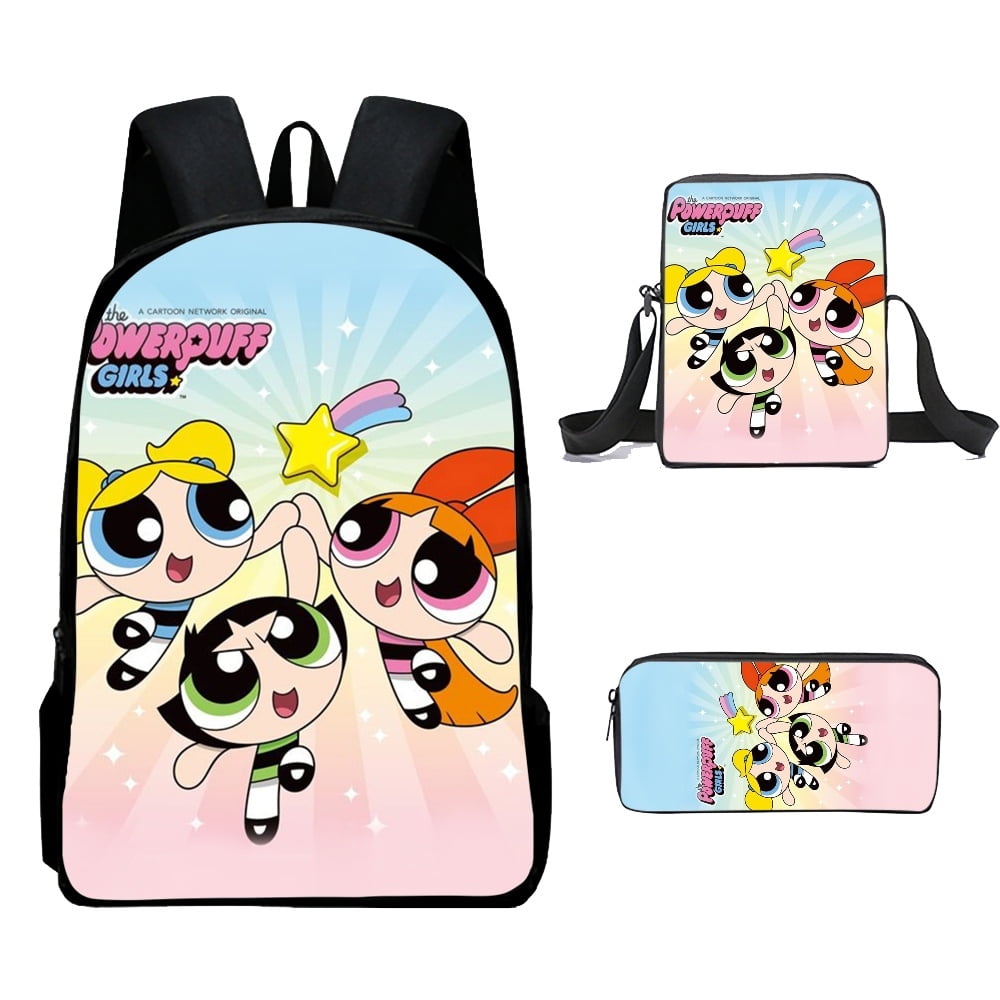 The Powerpuff Girls Waterproof Large Capacity School Bags Multipocket