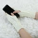 thumbnail image 4 of Guantes Tejidos Unisex uxcell Sin Dedos Acanalado Blanco Una Talla, 4 of 6