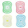 thumbnail image 1 of 4pcs Non slip Kitchen Resin Frosted Cutting Boards Transparent Fruit Chopping Blocks Small Size Random Color, 1 of 8