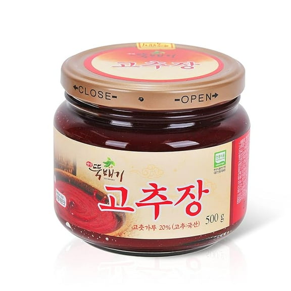 Fermented Red Chili Pepper Paste, 100% South Korean Traditional Gochujang Sauce, 500g (1.1 lb)