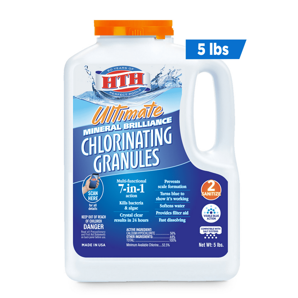 HTH 7in1 Mineral Brilliance Chlorine Granules, Algae