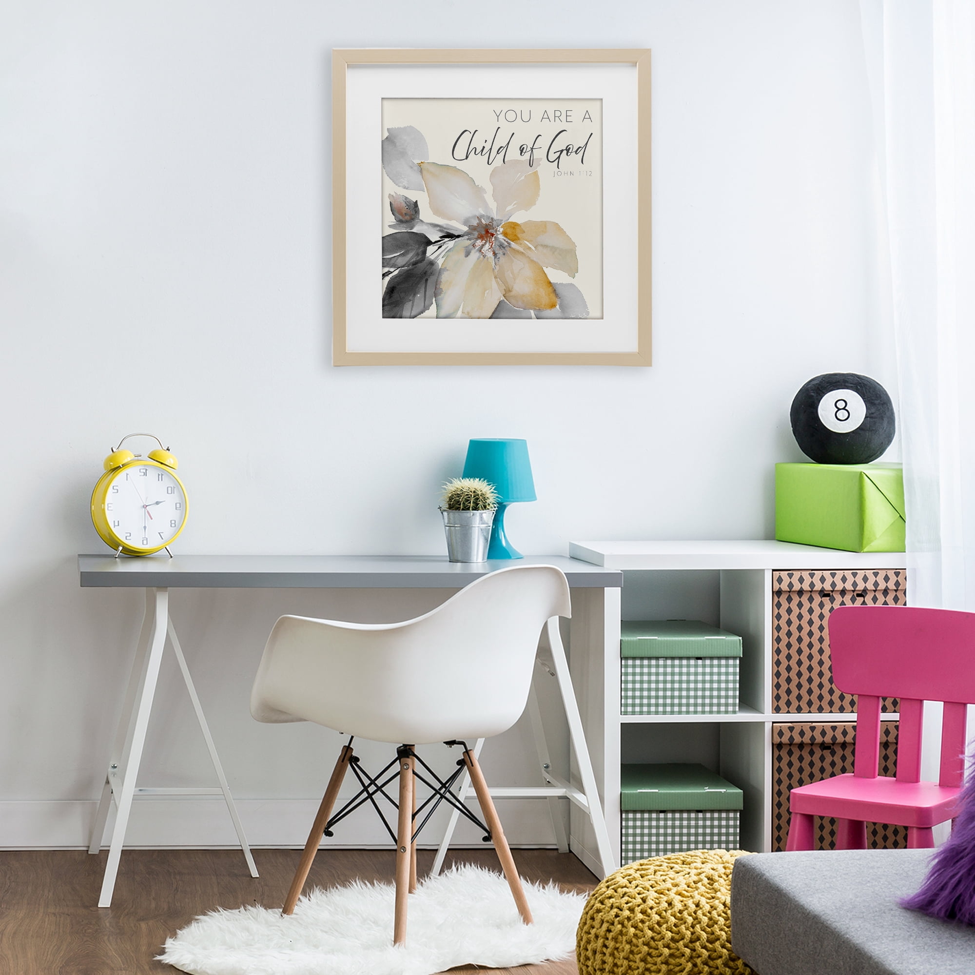 Stupell Industries Child Of God Flower Birch Framed Print Under Glass, design by Lanie Loreth