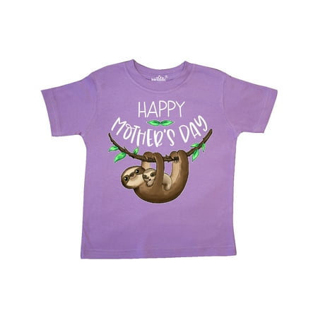 

Inktastic Happy Mother s Day Cute Mom and Baby Sloth Gift Toddler Boy or Toddler Girl T-Shirt