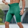 thumbnail image 5 of kamemir Half Tights Men Running Men's Athletic Compression Pants Baselayer Quick Dry Sports Running Gym Workout Tights Leggings(Green,XXL), 5 of 6