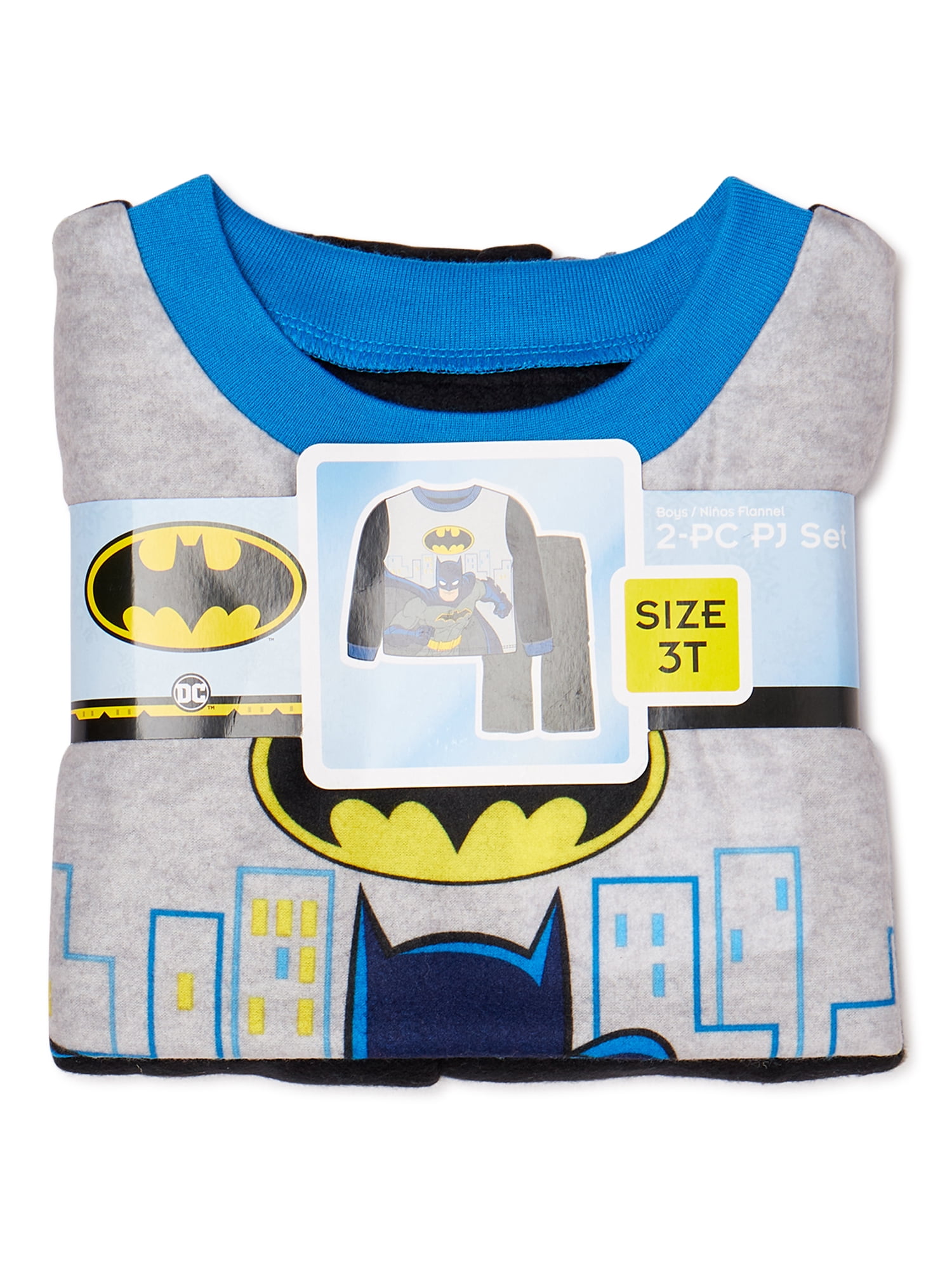 Batman Toddler Boys' Pajamas, 2 Piece Set