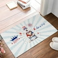 thumbnail image 2 of Happy 4th of July Patriotic Akita Marching Band Uniform Balloons Fireworks Doormat Inu Dog Lover Indoor Outdoor Welcome Mat - 13009, 2 of 5