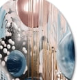 thumbnail image 3 of Designart "Whispers in Marble An Abstract Tale IV" Abstract Marble Round Metal Art, 3 of 5