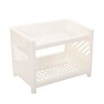 thumbnail image 6 of IBASETOY White Plastic Kitchen Cabinet Shelf for Storage and Countertop Spice Rack Organizer, 6 of 6