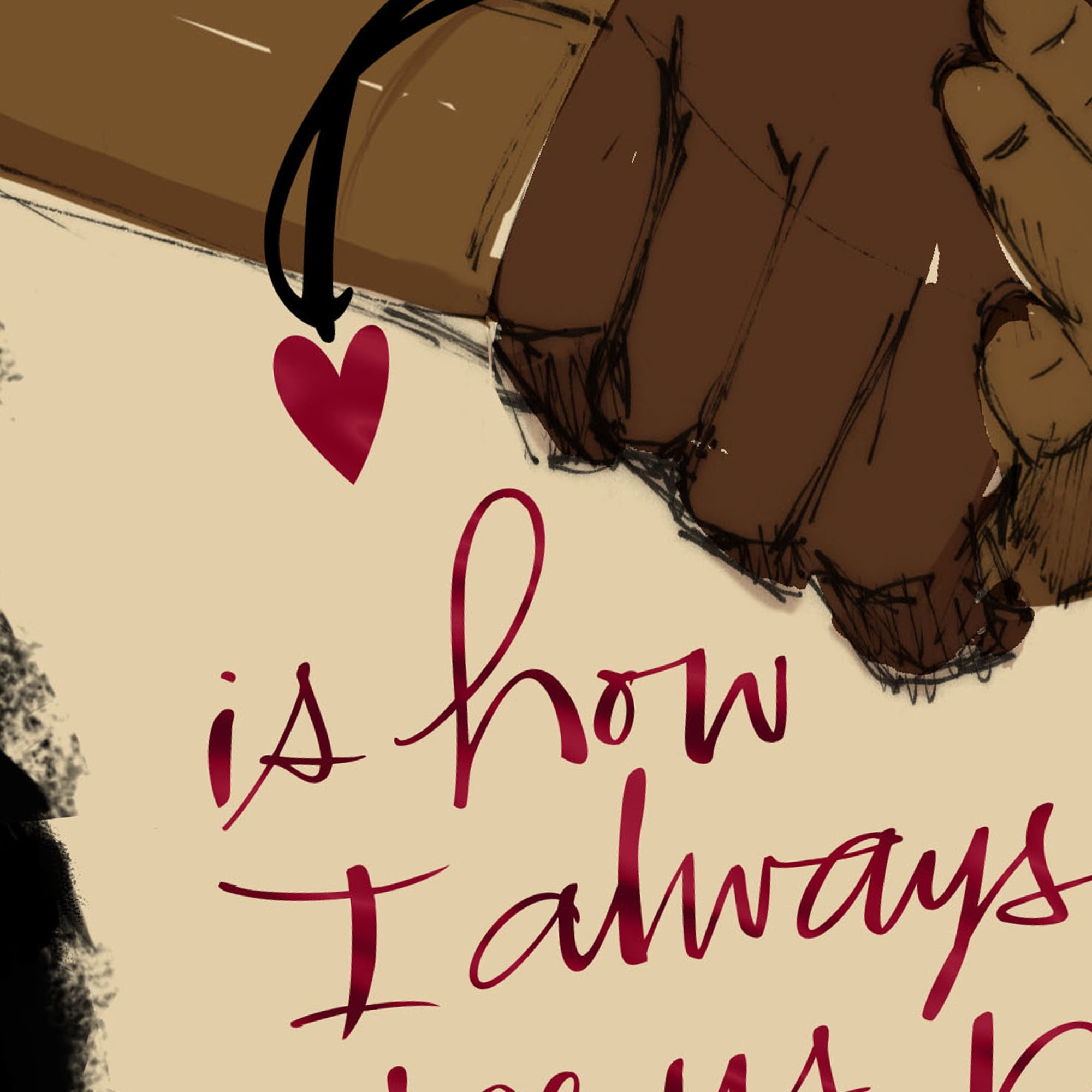 Hallmark Mahogany Love Card (I'll Never Stop Feeling This Lucky)