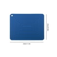 thumbnail image 3 of Injueey Tapete de resistente al calor de silicona ondulado para cocina, soporte para mantel individual, cojín colgante reutilizable, tazón, taza, Mostrada Azul Injueey HA051303-05, 3 of 6