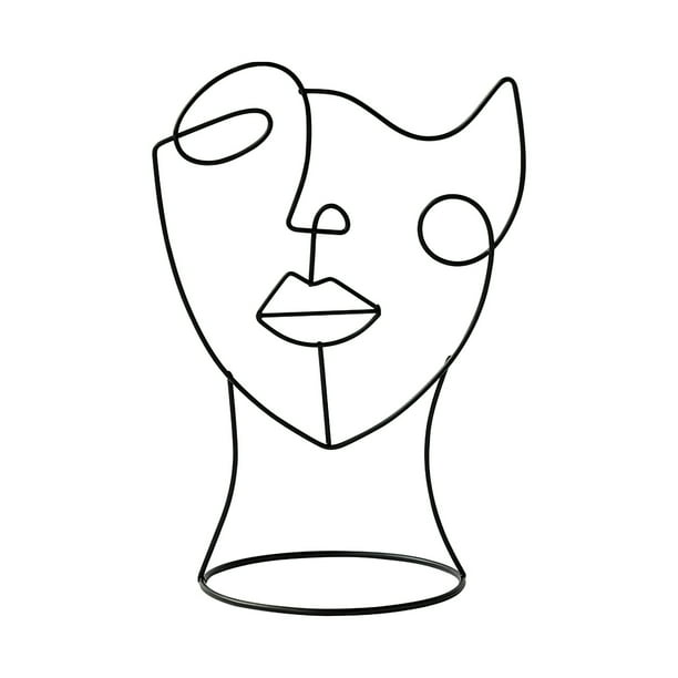 Abstract Face Ornament Wrought Iron Figure Face Decoration Simple Abstract Face Ornament Wrought Iron Figure Face Decoration Simple