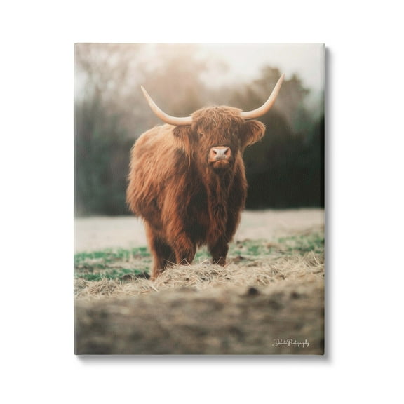 Stupell Rural Farm Pasture Cattle Animals & Insects Photography Gallery Wrapped Canvas Print Wall Art