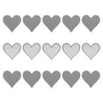 thumbnail image 1 of Parches de hierro en forma de corazón Uxcell gris bordados 15Pcs 2.8"x2.7", 1 of 6