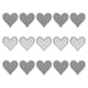 thumbnail image 1 of Parches de hierro en forma de corazón Uxcell gris bordados 15Pcs 2.8"x2.7", 1 of 6