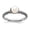 White, variant on Sterling Silver Patterned White Freshwater Cultured Pearl Ring
