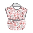 thumbnail image 2 of Kdxio Hand Drawn Hearts Bibs For Babies, Baby Bibs for Eating, Toddler Bibs, Waterproof Bibs, Feeding Bibs, for Toddlers, Boys, Girls, 2 of 8