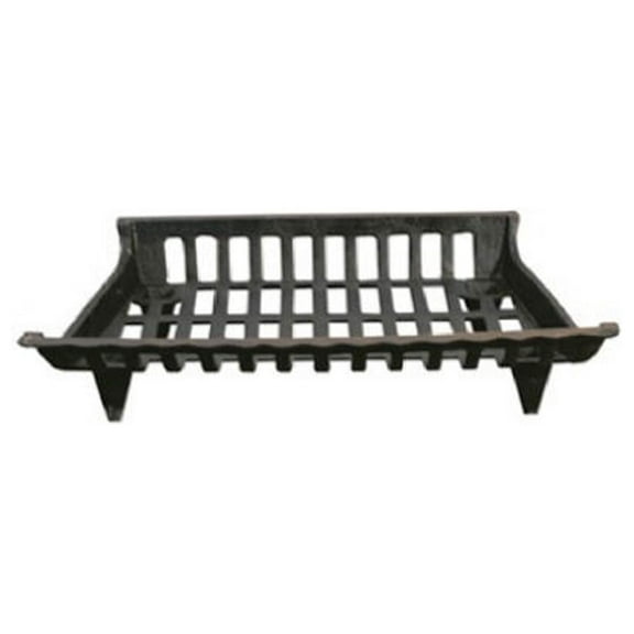 15424 Cast Iron Fire Grate, Black, 24-Inch