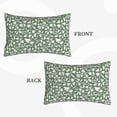 thumbnail image 2 of Sikiie Flowers With Leaves Print Plush Pillow Cover, Wrinkle-proof and Stain-resistant Pillow Protector without Pillow Core, Home Decoration-20"x30", 2 of 6