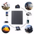 thumbnail image 3 of Amdohai 12V 6W Solar Panel Portable USB Solar Cell with Car Lighter Alligator Clip Suction Cups DIY Waterproof Camping Power Solar Panel Compatible for iPhone Car Boat, 3 of 8