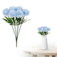 thumbnail image 2 of 6 Pcs Artificial Chrysanthemum Flowers,Realistic Fake Silk Fabric Chrysanthemum Flower,10.24 Inch Faux Chrysanthemum With Long Stems,For Indoor And Outdoor Wedding Party Room Diy Decorations,E, 2 of 9