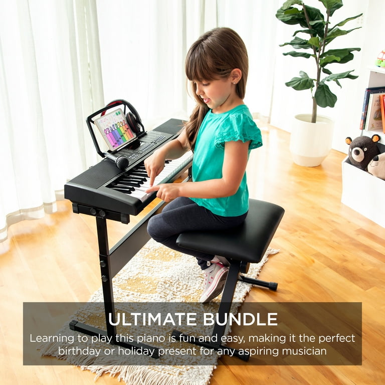 Best Choice Products 54-Key Beginners Electronic Keyboard Piano Set w/ LCD  Screen, Lighted Keys, 3-Teaching Modes 