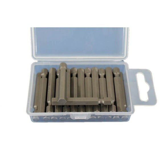 TEMO 25 pc 1/4 Inch Hex 2 Inch (50 mm) Screwdriver Insert Bits