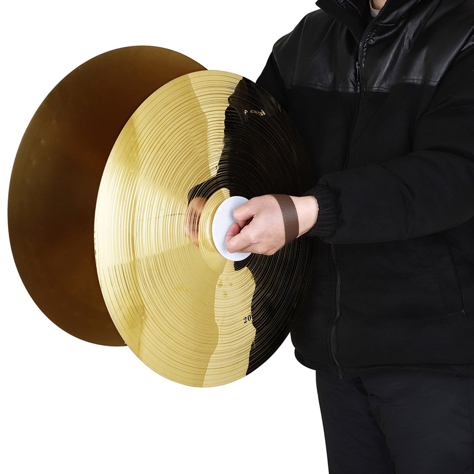 1Pair Brass Ensembles Cymbals Multiuse Practice Cymbals Portable Percussion Instruments Musical Toy Easy to Use