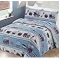 thumbnail image 2 of Better Home Style Ensemble de Courtepointe Couvre-Lit Rouge Blanc et Bleu Train Choo Chemin de Fer Enfants / Garçons / Tout-Petits avec Taies d'Oreiller Train (Simple), 2 of 3