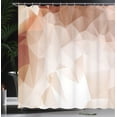 thumbnail image 3 of Ambesonne Ombre Shower Curtain, Fractal Triangles Abstract, 69"Wx75"L, Pale Caramel, 3 of 4