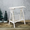 thumbnail image 5 of 1:12 Miniature Wooden Porch Swing Miniature Dollhouse Decoration Accessories for, 5 of 8