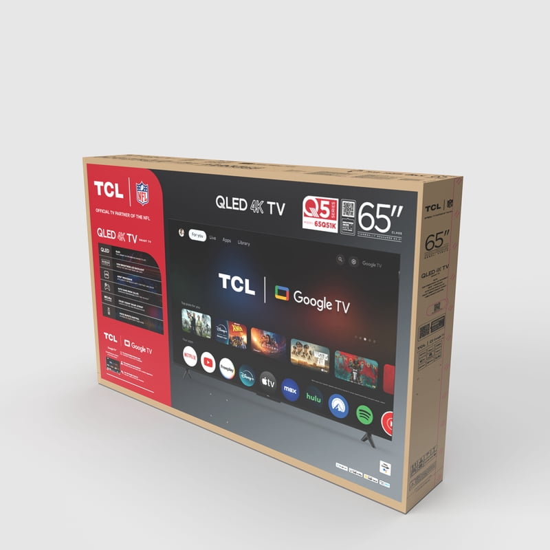 TCL 65" Q Series QLED 4K UHD HDR Smart Google TV (NEW 2025) - Dolby Vision, Dolby Atmos, Motion Rate 240, HDR 10+, Auto Game Mode - 65Q51K gallery view
