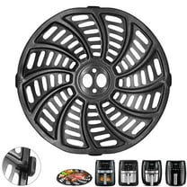 GWY Air Fryer Accessories for Gourmia GAF686 Air Fryer, Oval Nonstick 9''*9'' Air Fryer Replacement Parts Rack Tray Basket Grill Pan Grill Plate Crisper Plate with Rubber Bumpers,Dishwasher Safe