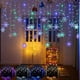 thumbnail image 2 of Cadena de luces LED de copos de nieve de Navidad para interiores y exteriores, cortina de luces de hadas, festón, fiesta de vacaciones, decoración de Año Nuevo, 2 of 4