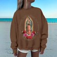 thumbnail image 2 of EHQJNJ Chandails en Molleton pour Femmes Sans Capuche Mode Décontractée Manches Longues Col Rond Chandails en Molleton Imprimés Pull Sans Capuche Haut Chandail en Molleton Graphique Camouflage d'Hiver, 2 of 5