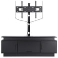thumbnail image 3 of 60" Height Adjustable TV Stand with Mount for up to 75 inch TVs, Entertainment Center with Power Outlet & LED Lights, 3-Tier Storage Cabinet for Living Room and Bedroom, 3 of 10