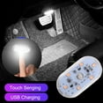 thumbnail image 3 of KITPIPI 1/2/4Puch MagnC Mini Car LED USB Charging Interior Lamp for Armrest Box Switch Toetic Reading Lamp Foot Light, 3 of 6