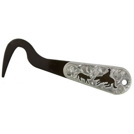 Showman Cutting Horse Brown Steel Hoof Pick