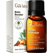 Gya Labs Brain Booster Essential Oil Blend (0.34 fl oz) - Grounding & Clarifying