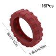 thumbnail image 3 of Suitcase Wheel Covers, 16Pcs Bulk Pack, 2-2.7in Spec Luggage Wheel ProtectoRS, Silicone Anti-scratch Wheel Sleeves For Travel, 3 of 6