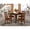 Mahogany, variant on East West Furniture NDNO5-OAK-C 5Pc Dining Table Set Features a Small Table and 4 Dining Room Chair with Linen Fabic Seat, Oak Finish