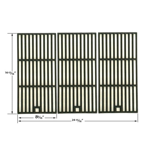Replacement Cast Cooking Grates For Broil King 5818-4, 463320107, 85-3004-2, 85-3005-0, 85-3062-2, 85-3063-0, G45102, G45104, G45105, G45123, G45124, S420LP, T420, T440 Gas Models, Set of 3