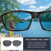 Polarized Wrap Around Sports Sunglasses for Men Women Driving Fishing Running Cycling Sun Glasses