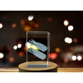 thumbnail image 4 of Streamlined Movement: 3D Engraved Crystal Fins, 4 of 7