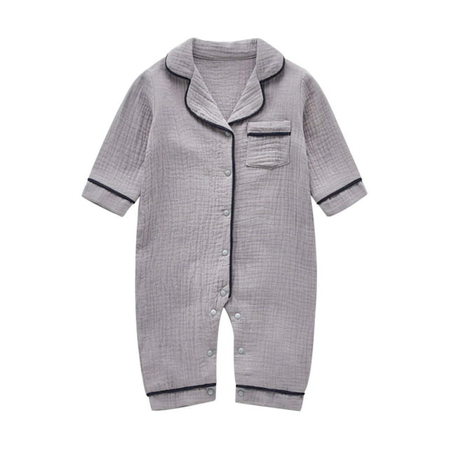 TZEWGL Pyjama une Pièce Boutonné pour Tout-Petits Vacances Source Chaude Plage Taille 6-12M